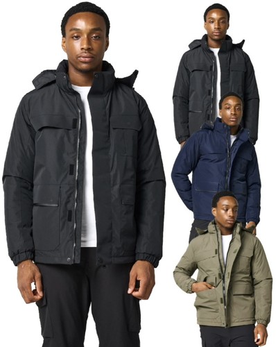 Men hooded utility jacket - men's,