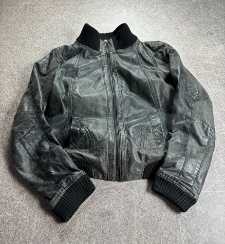 Vintage genuine leather bomber - vintage,