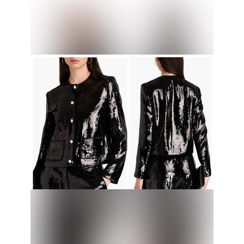 Theory black fluid sequin - black,