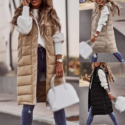 Women long parka quilted coat - women,