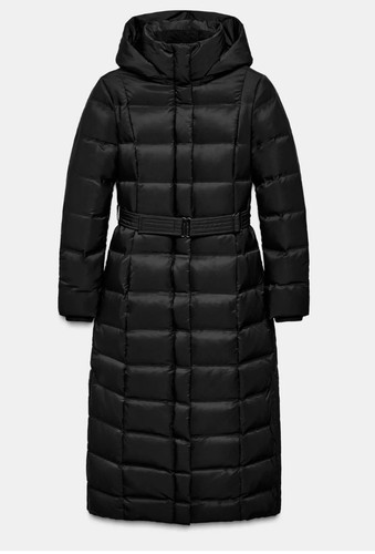 Zara black down feather - zara,