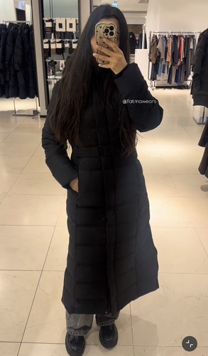 Zara black down - black,