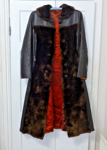 Vintage real leather - vintage, fur